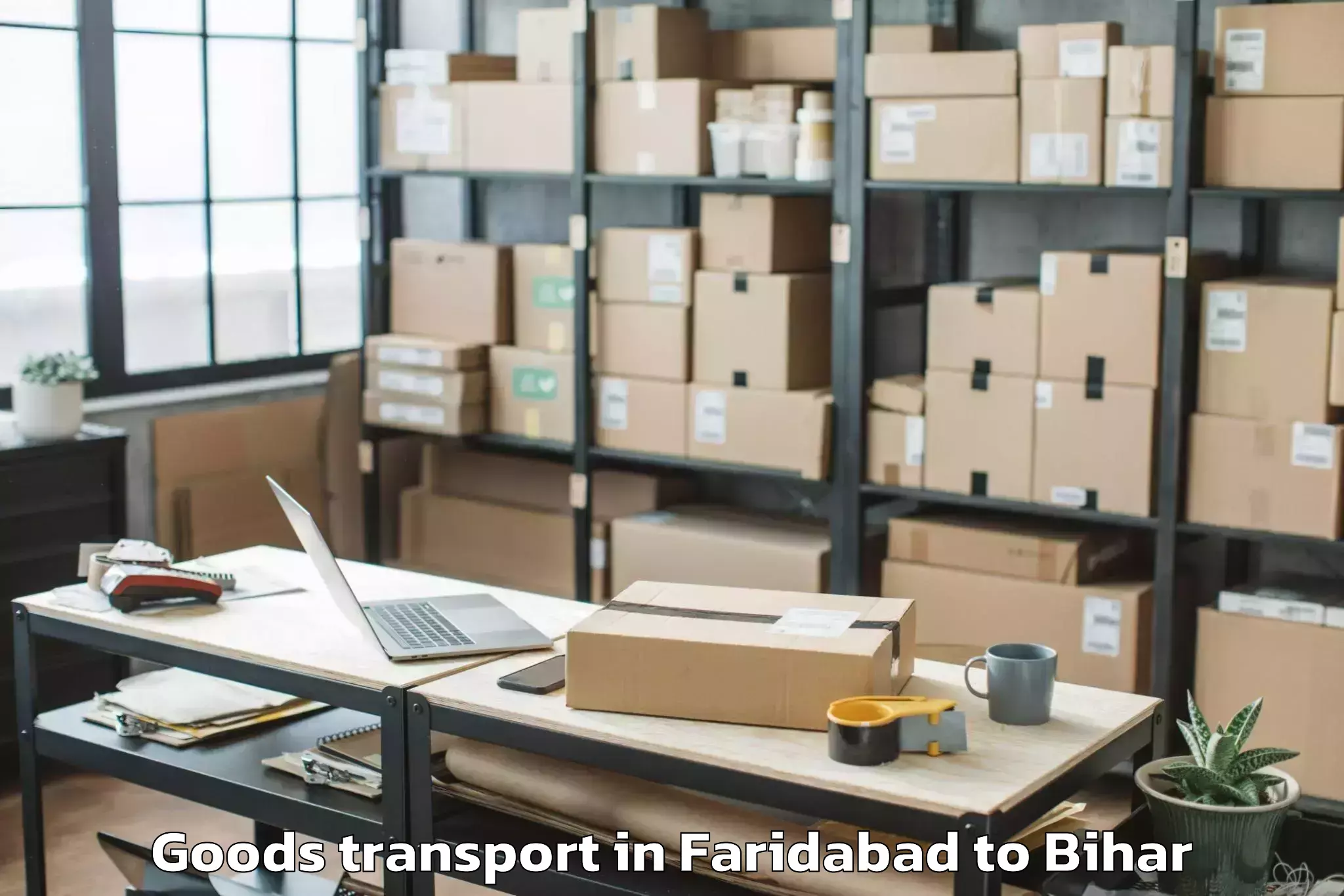 Leading Faridabad to Hathua Goods Transport Provider